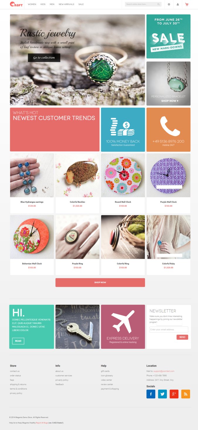 Crafts 2.0 Magento Theme