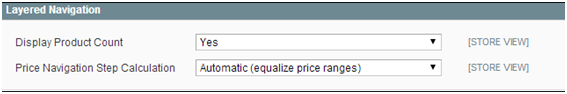 magento layered navigation equalize product range