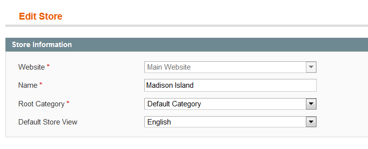 magento issues correct root category